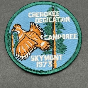 Boy Scout Patch Cherokee Dedication Camporee Skymont 1973